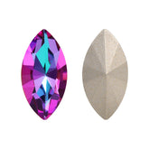 Heliotrope Navette Shape High Quality Glass Pointed Back Fancy Rhinestones WholesaleRhinestone